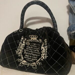 VINTAGE juicy couture brown velour bag
